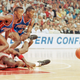 Took a beating before Michael Jordan and Bulls were able to fine a way past the Bad Boy Pistons.